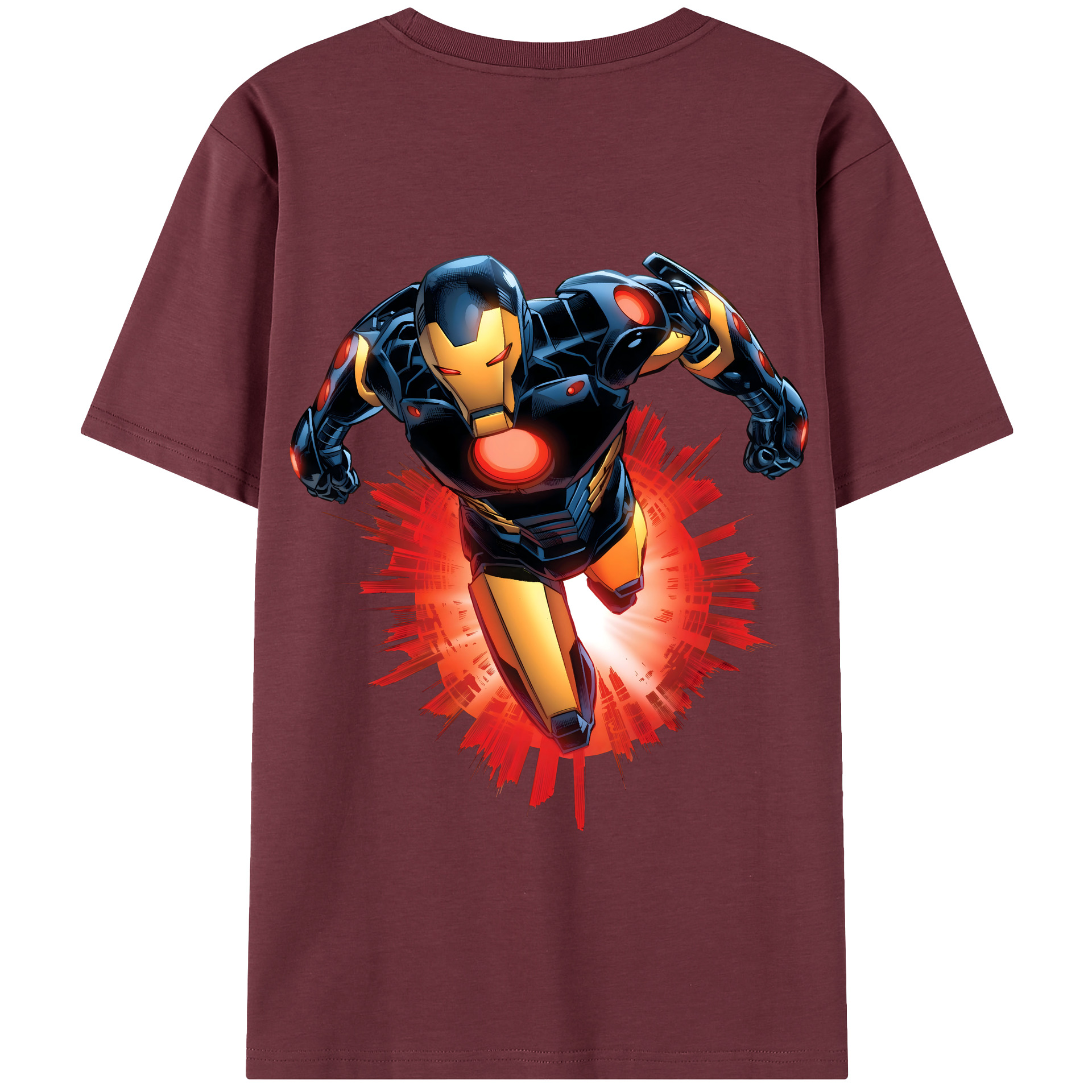 （画像用） アベンジャーズ The Avengers 綿100％半袖Tシャツ（背面プリント）